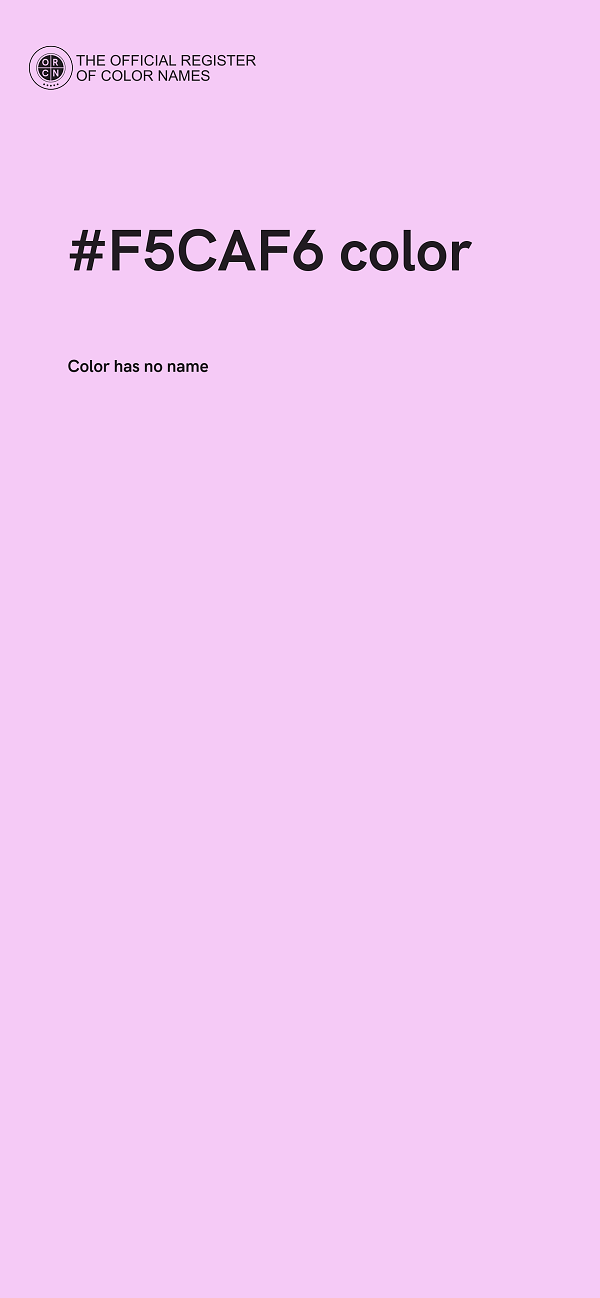 #F5CAF6 color image
