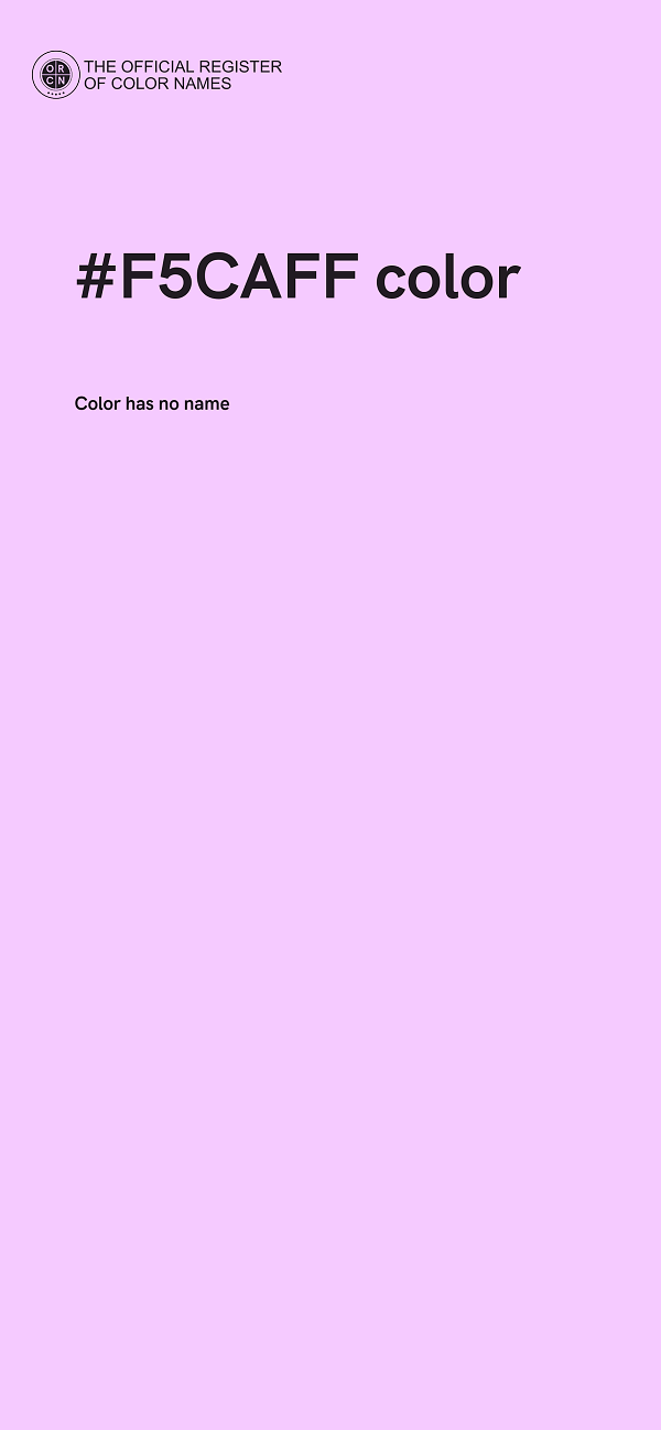 #F5CAFF color image