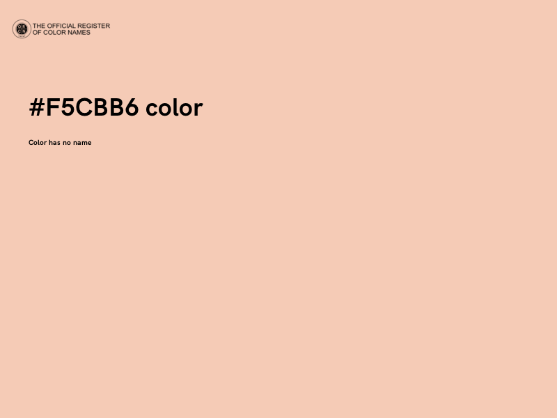 #F5CBB6 color image