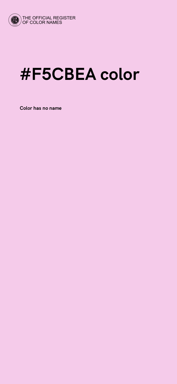 #F5CBEA color image