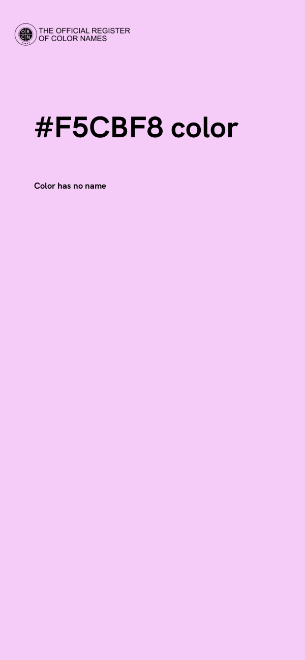 #F5CBF8 color image
