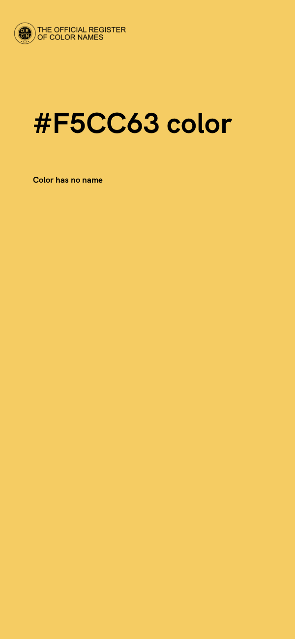 #F5CC63 color image