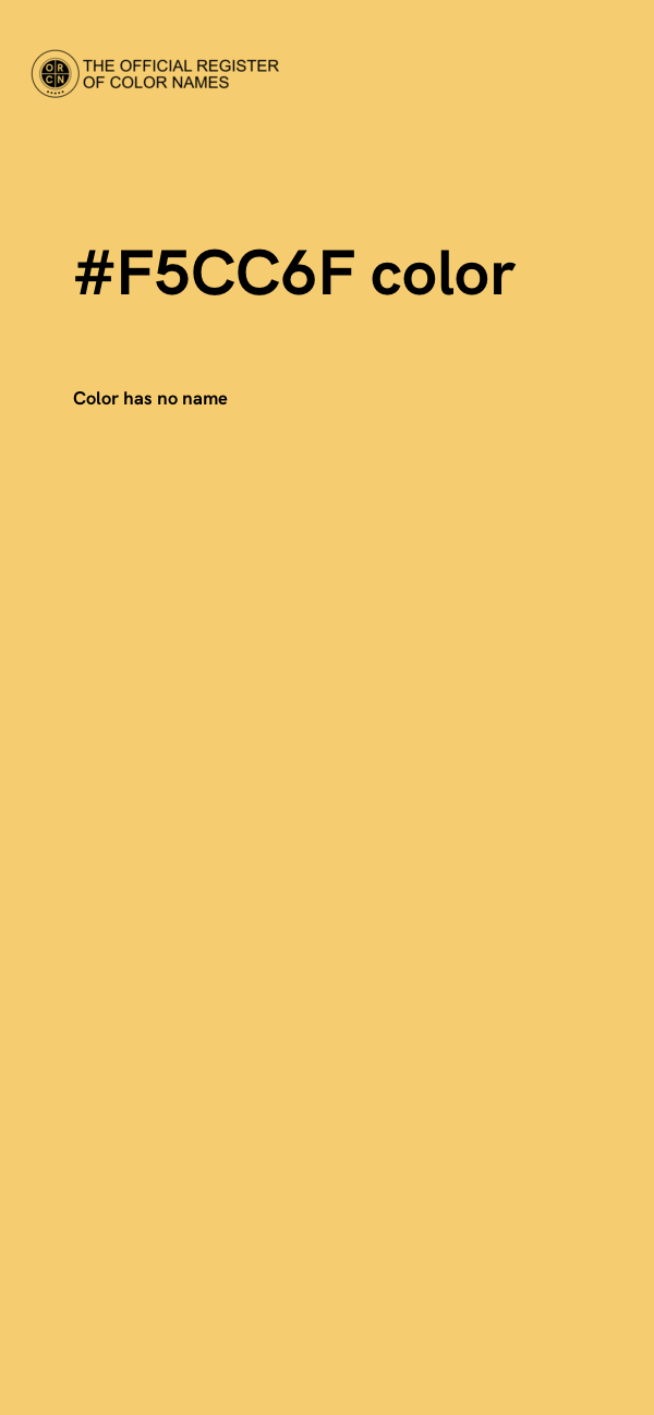 #F5CC6F color image