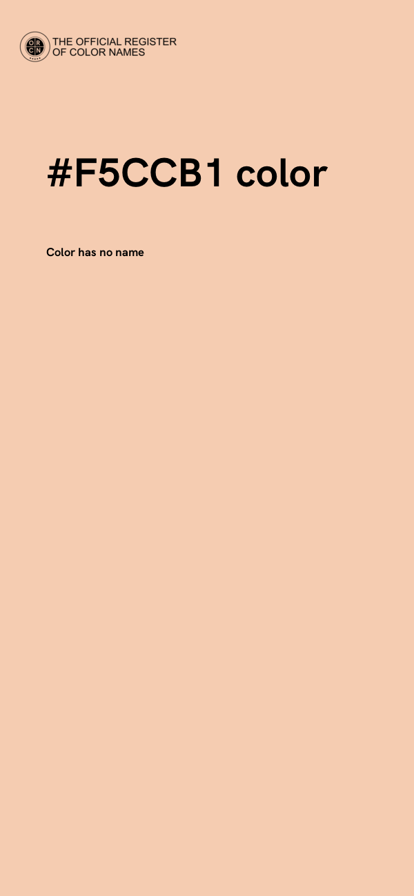 #F5CCB1 color image