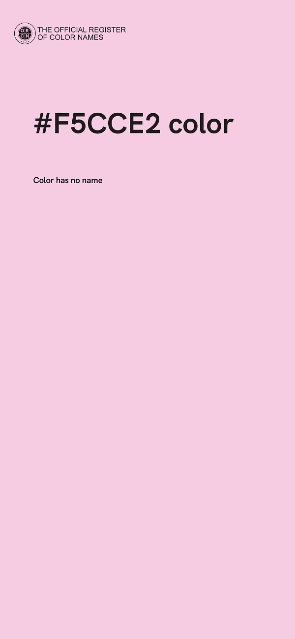 #F5CCE2 color image