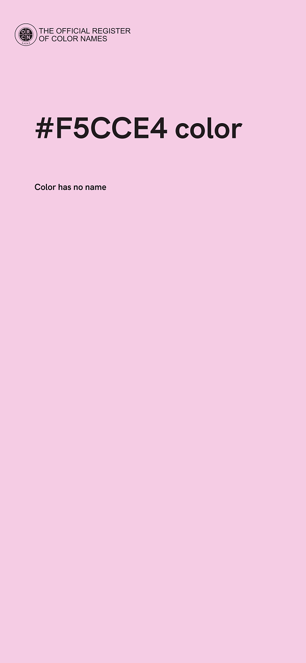 #F5CCE4 color image