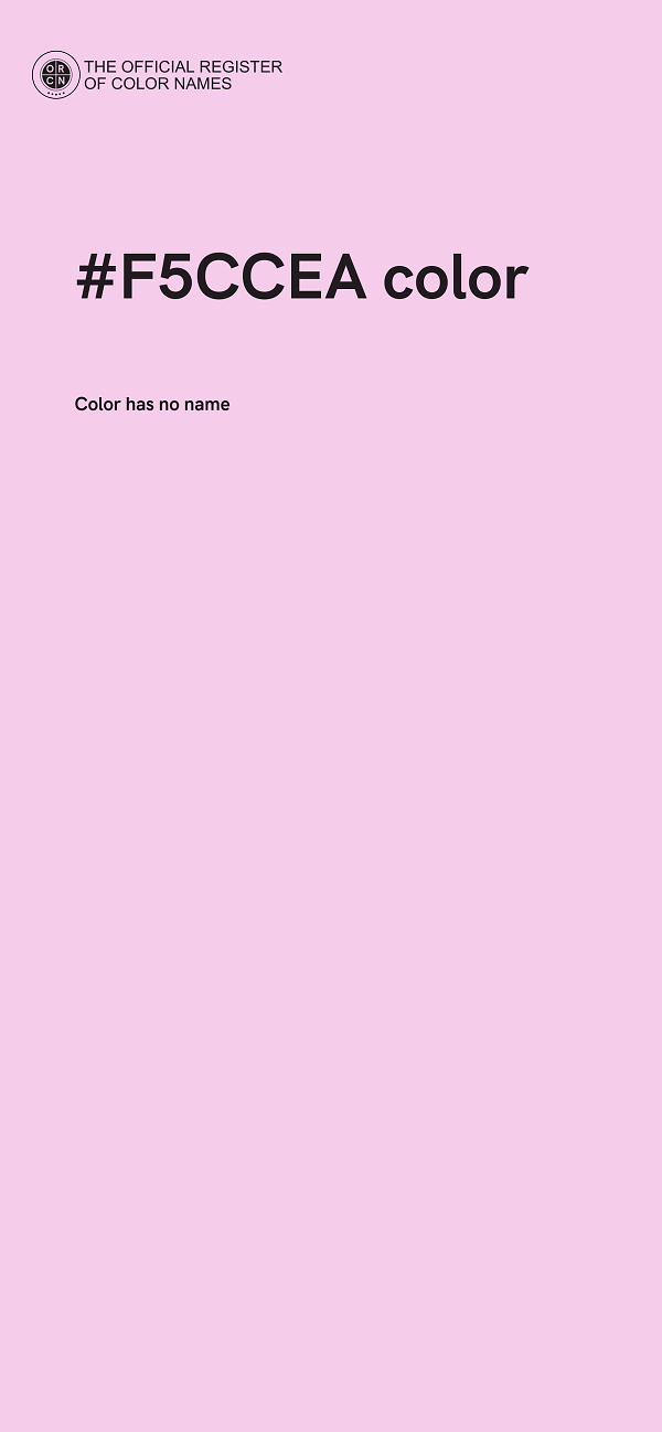 #F5CCEA color image
