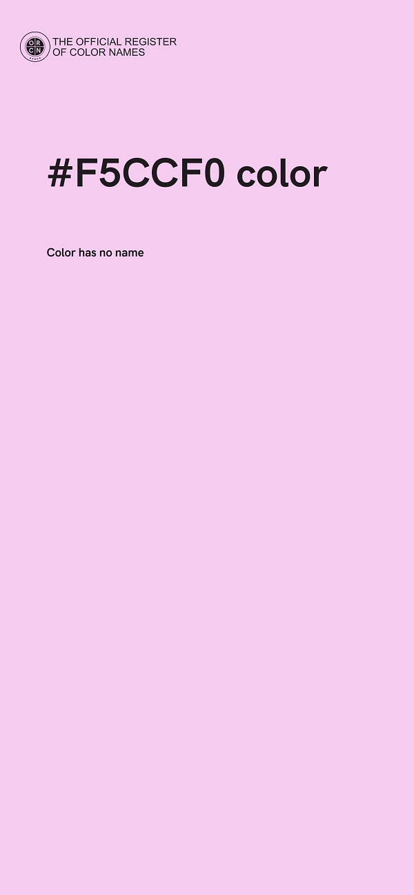 #F5CCF0 color image