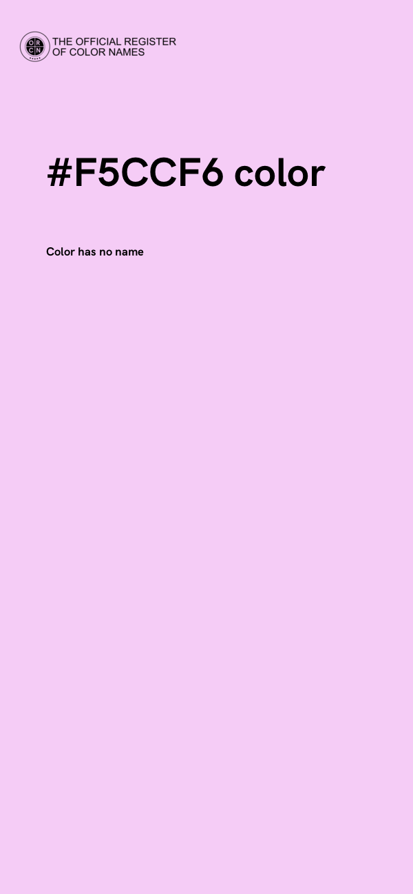 #F5CCF6 color image