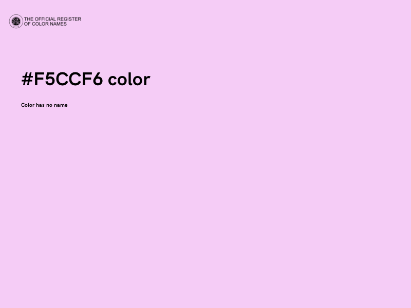 #F5CCF6 color image