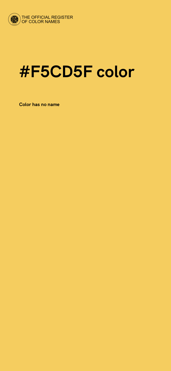 #F5CD5F color image