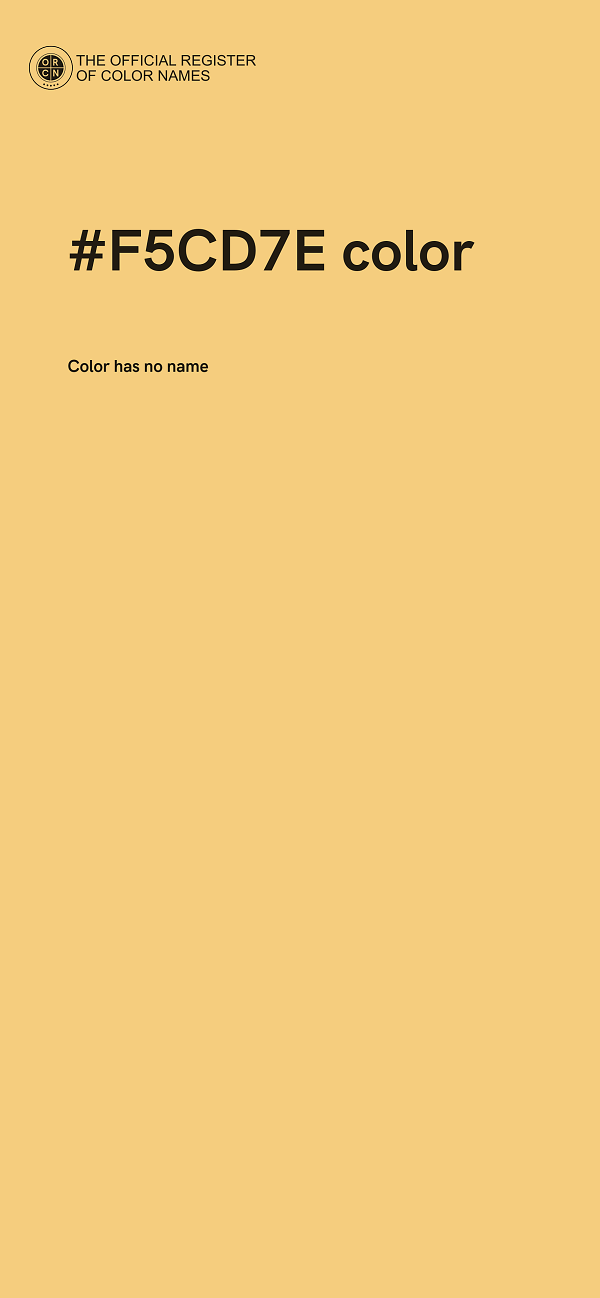 #F5CD7E color image