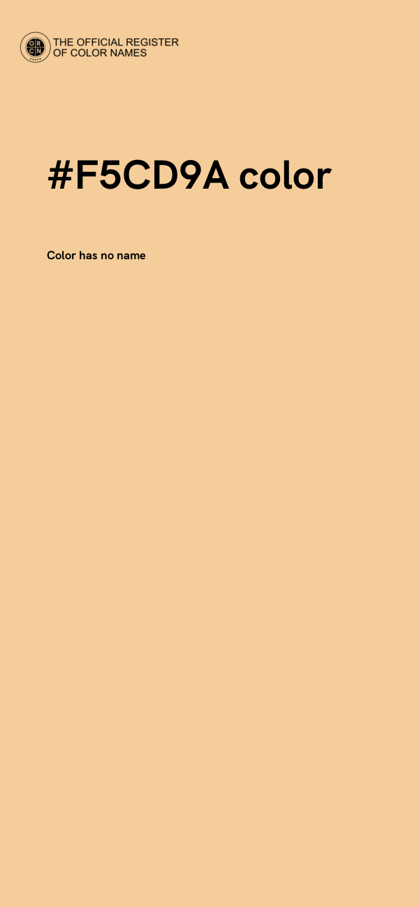 #F5CD9A color image