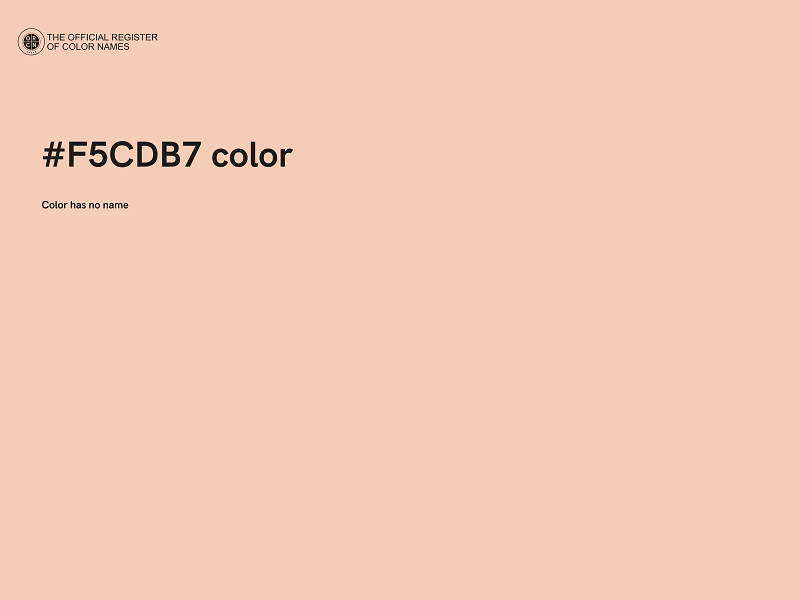 #F5CDB7 color image