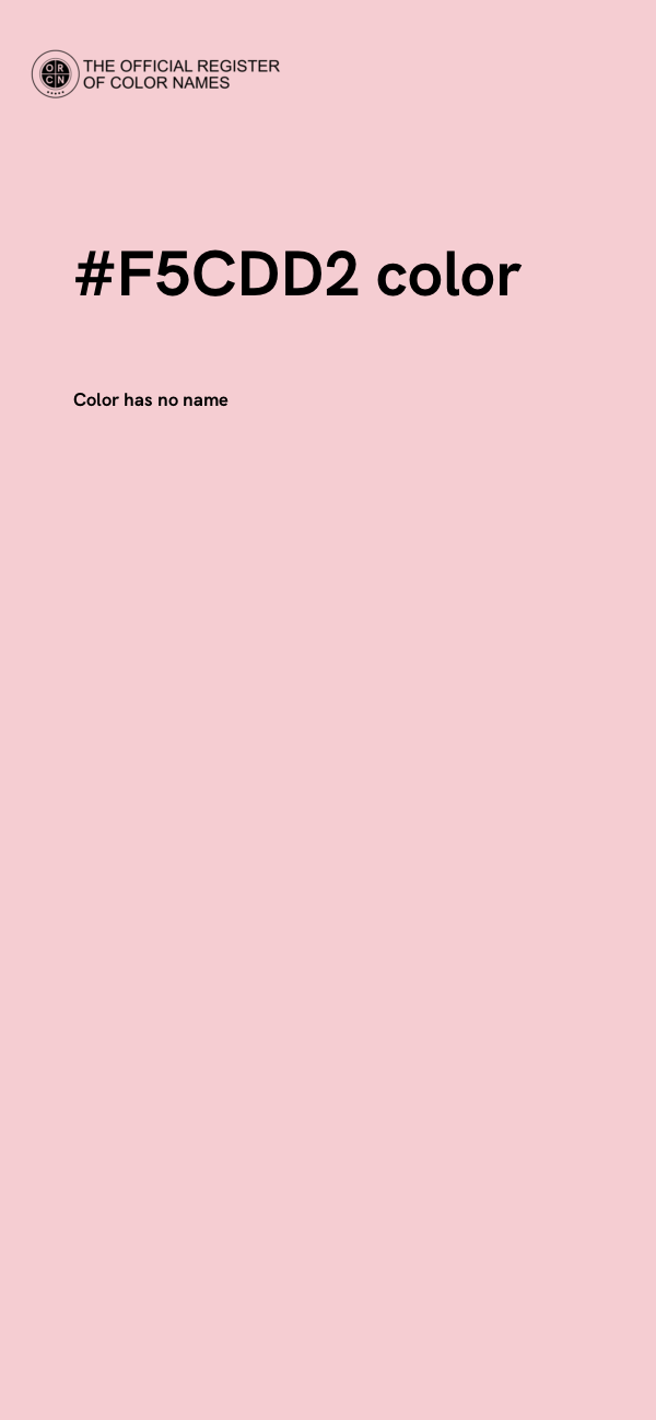 #F5CDD2 color image