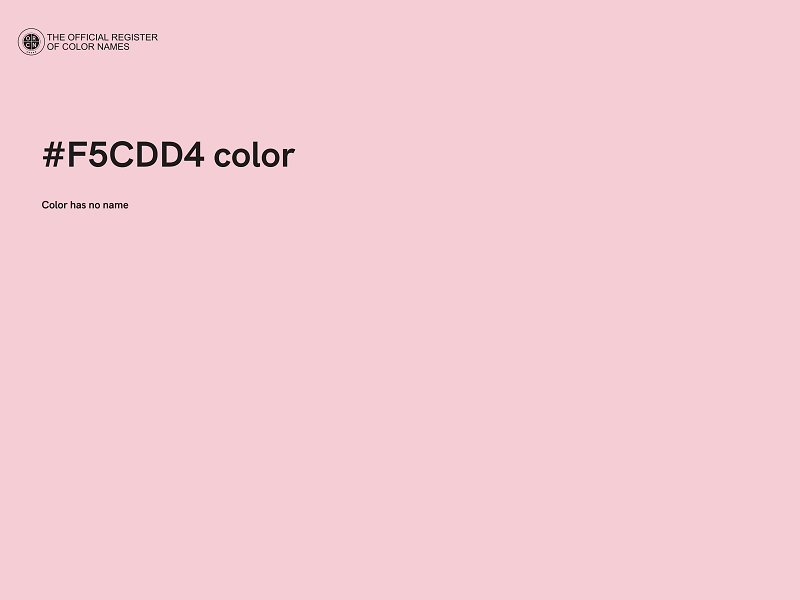 #F5CDD4 color image