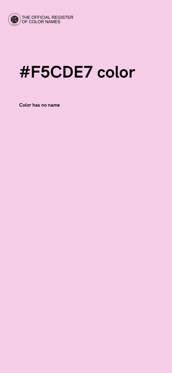 #F5CDE7 color image
