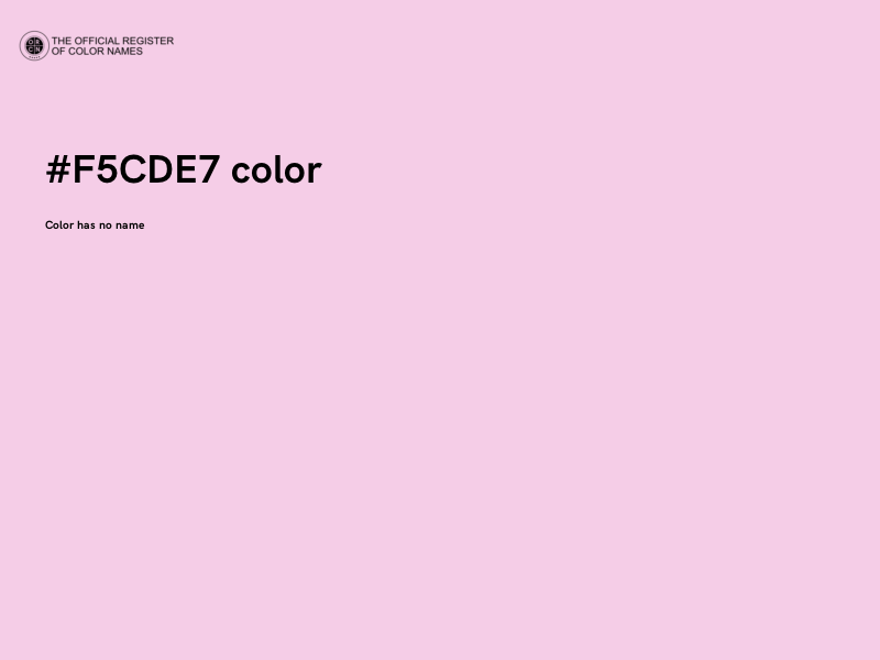 #F5CDE7 color image