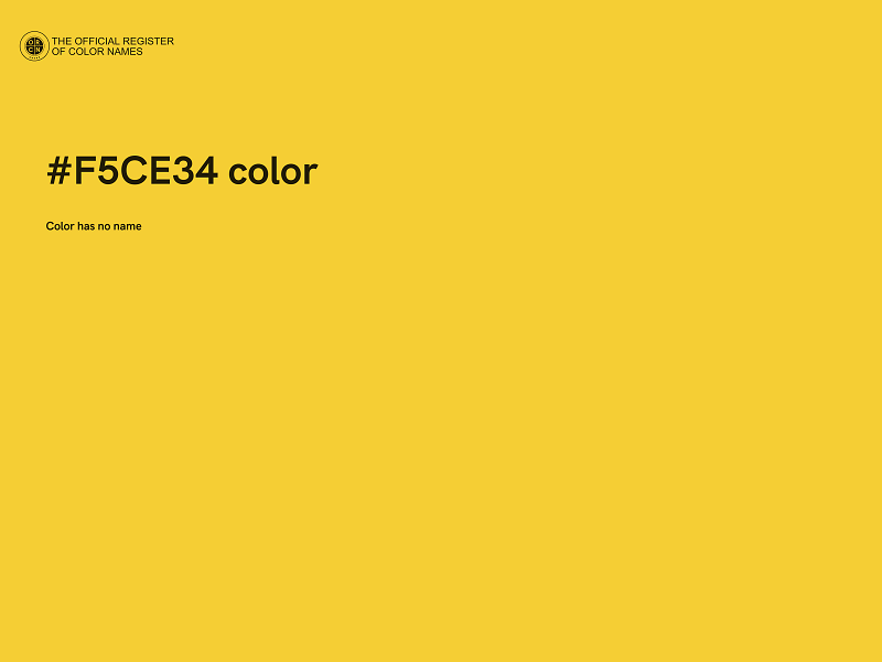 #F5CE34 color image