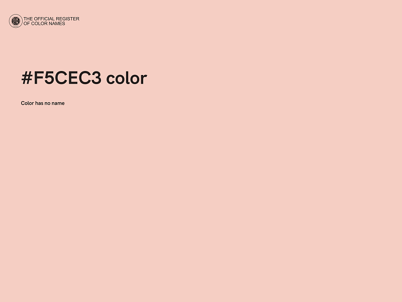 #F5CEC3 color image