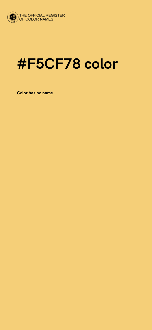 #F5CF78 color image