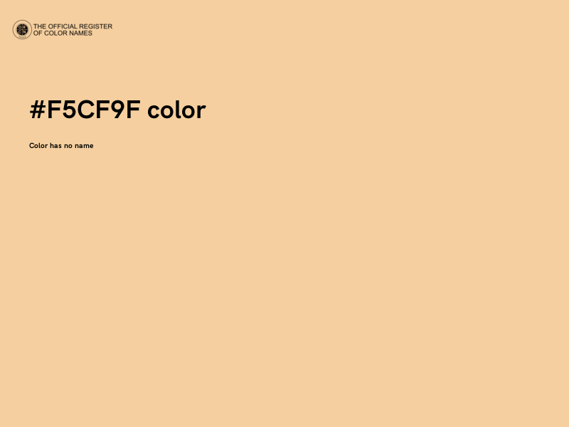 #F5CF9F color image