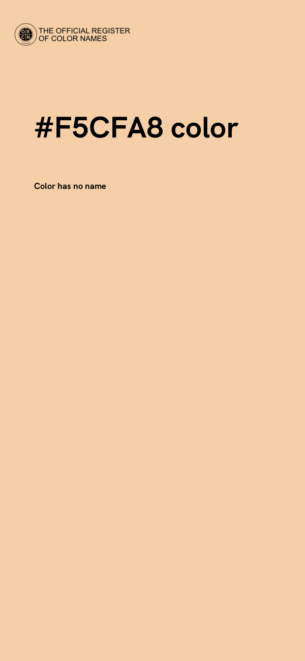 #F5CFA8 color image