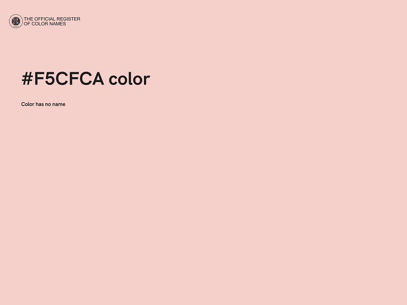 #F5CFCA color image