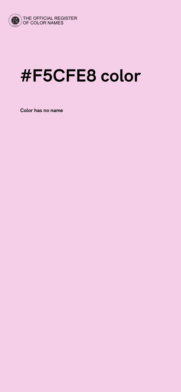 #F5CFE8 color image
