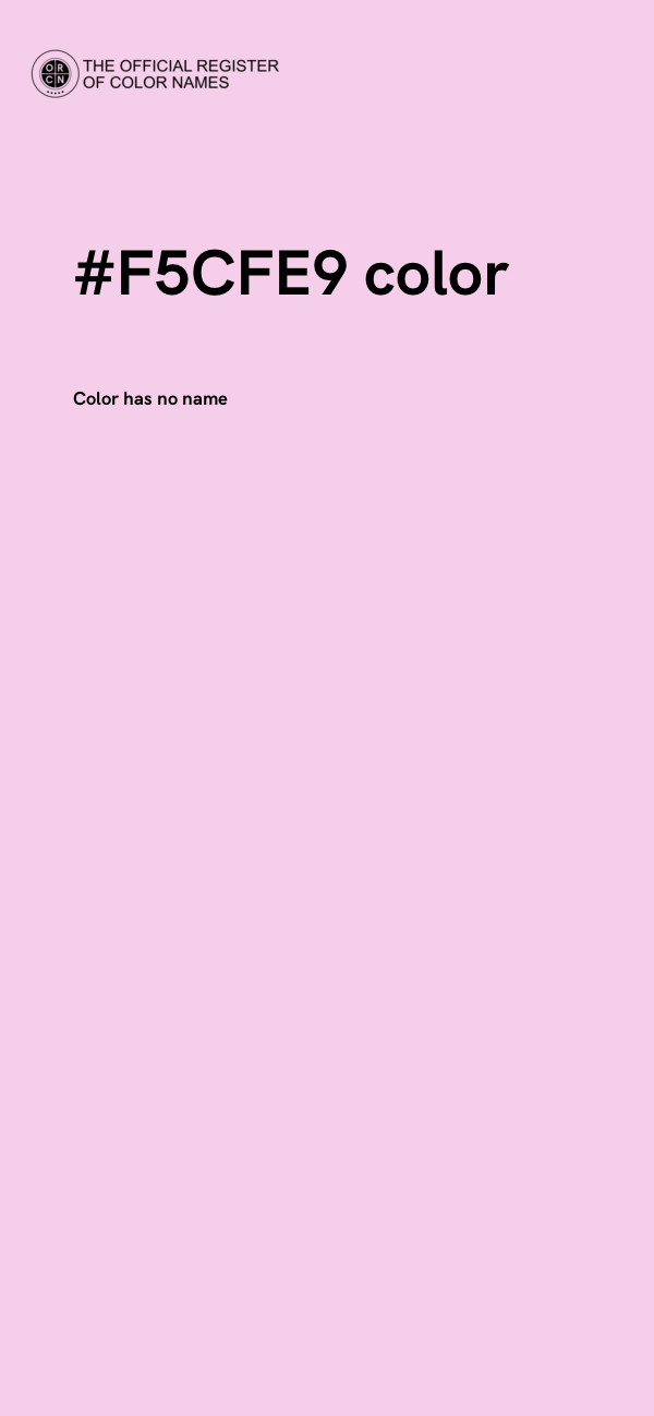 #F5CFE9 color image