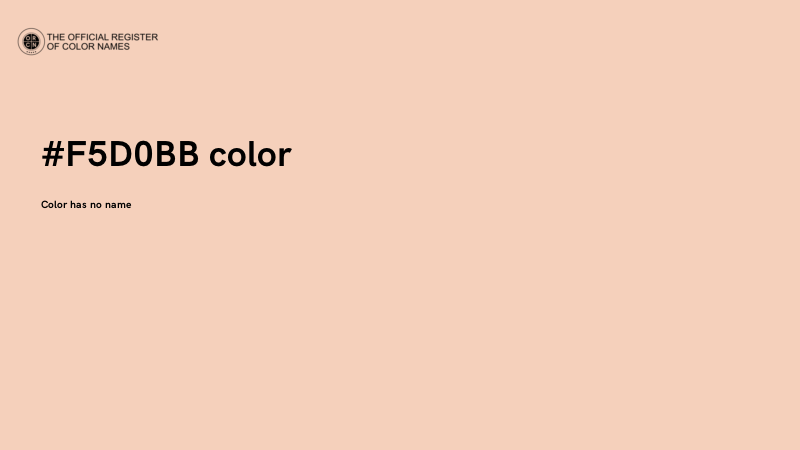 #F5D0BB color image