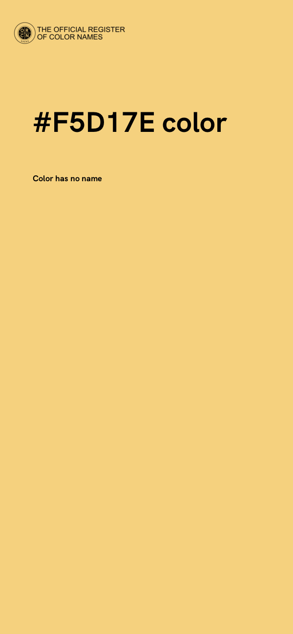 #F5D17E color image