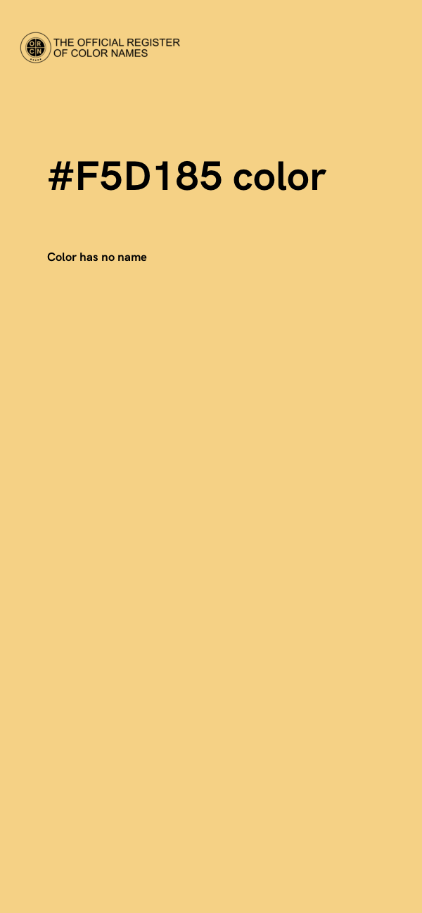 #F5D185 color image
