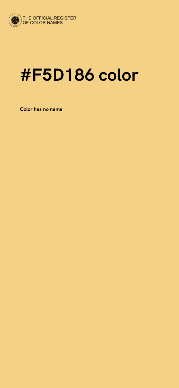 #F5D186 color image