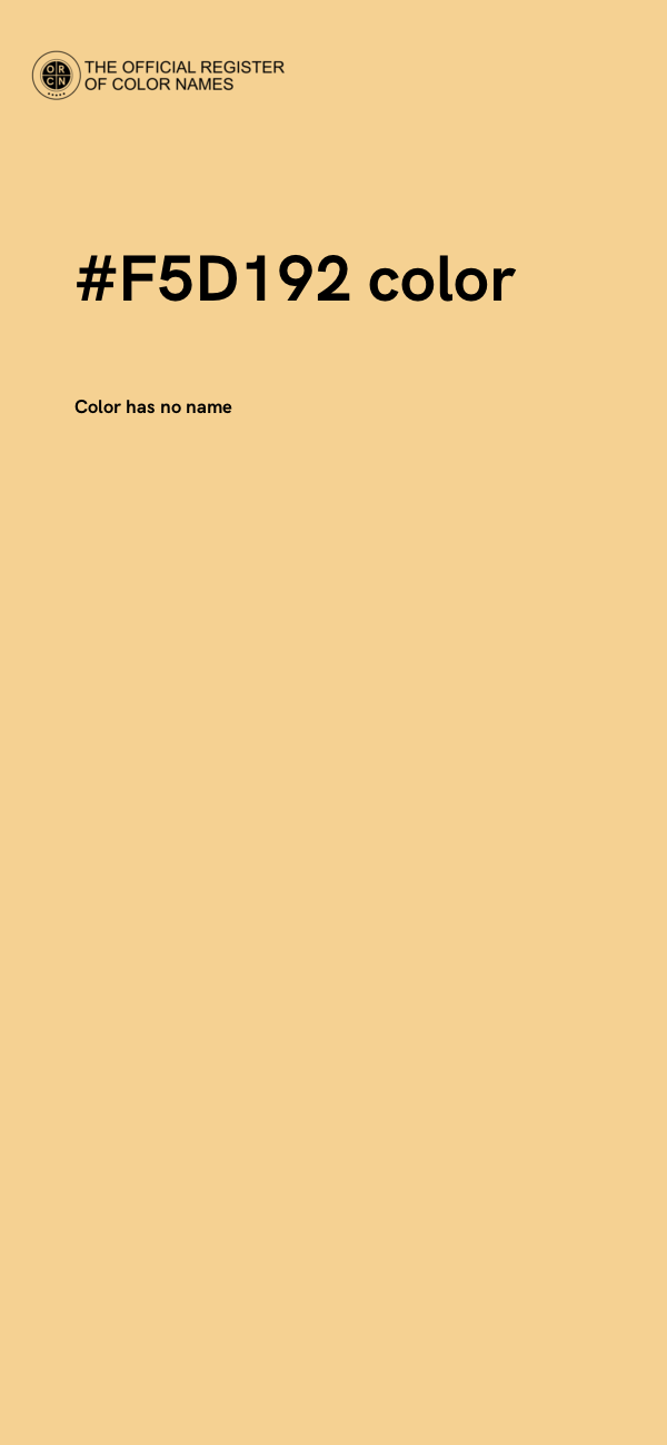 #F5D192 color image