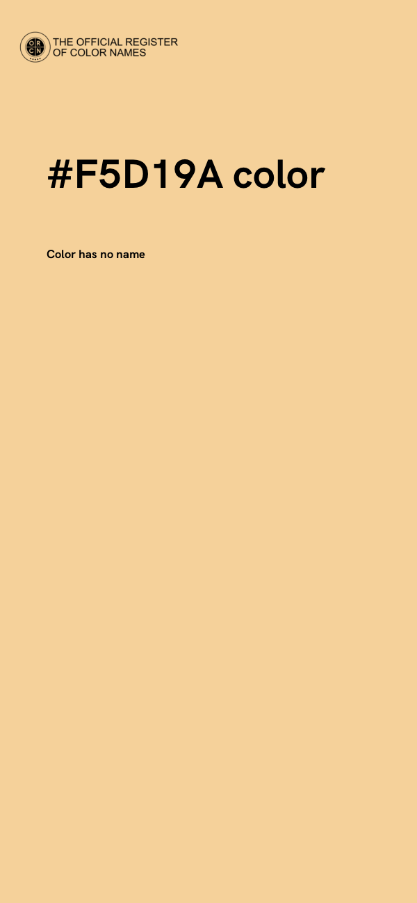 #F5D19A color image