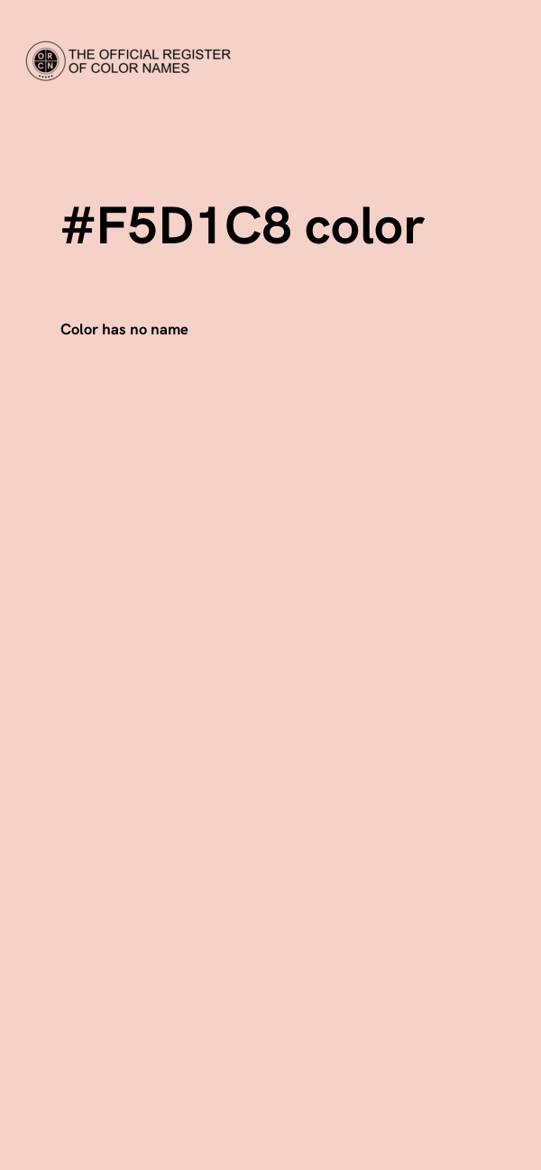 #F5D1C8 color image