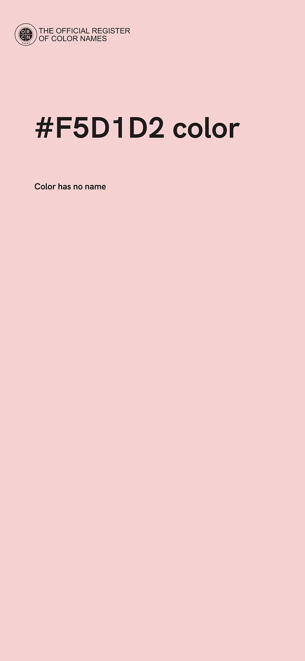 #F5D1D2 color image