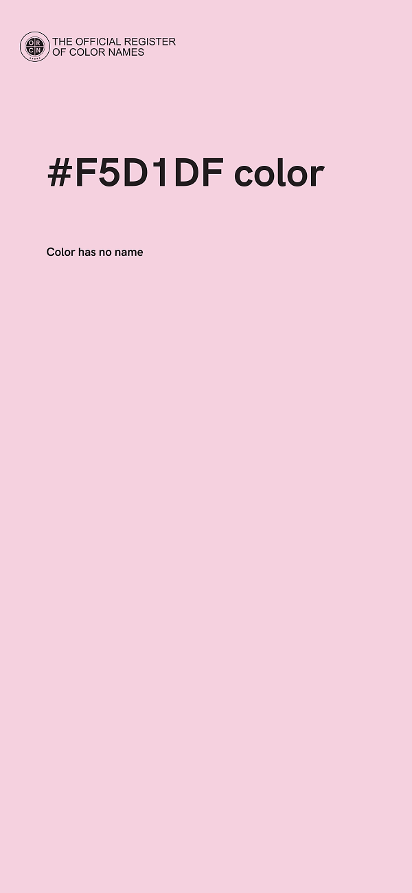 #F5D1DF color image