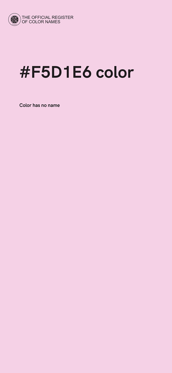 #F5D1E6 color image