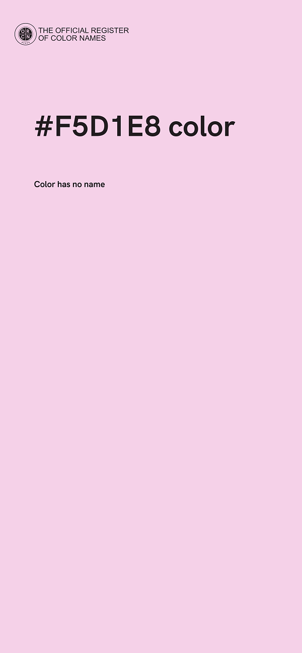 #F5D1E8 color image