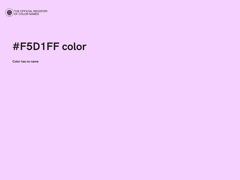 #F5D1FF color image