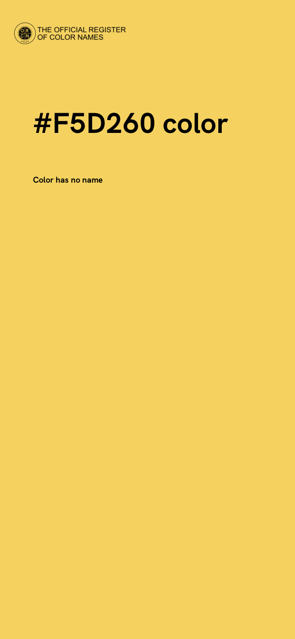 #F5D260 color image