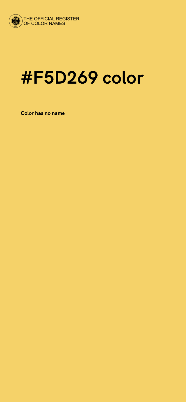 #F5D269 color image