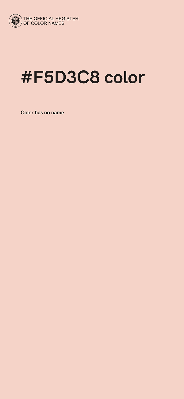 #F5D3C8 color image