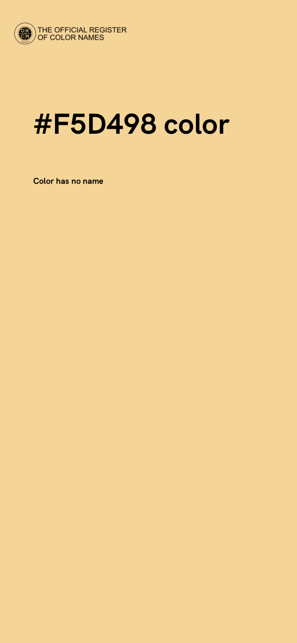 #F5D498 color image