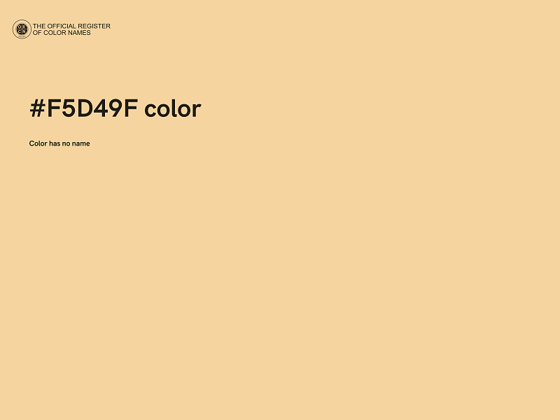 #F5D49F color image