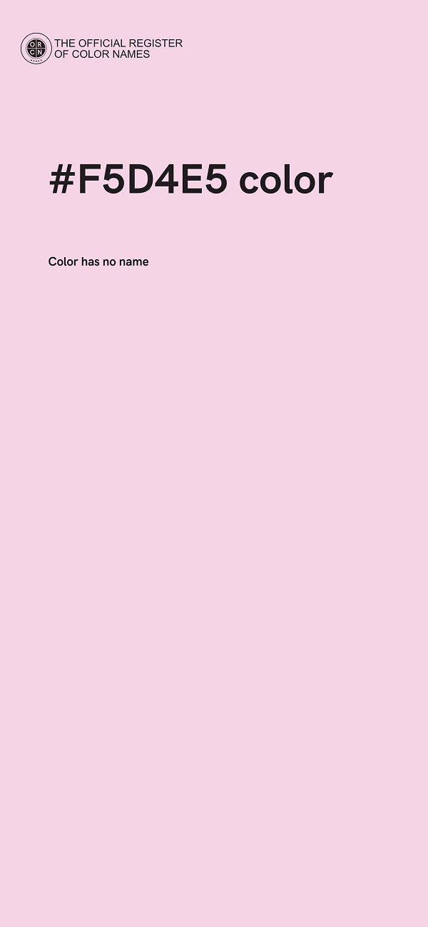 #F5D4E5 color image