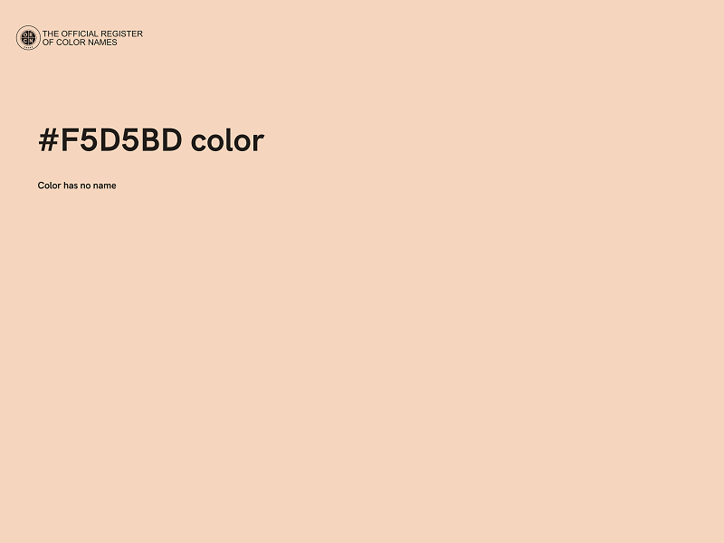 #F5D5BD color image