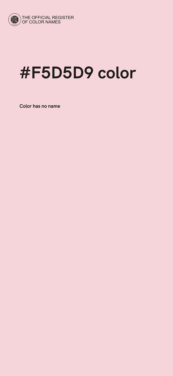 #F5D5D9 color image